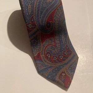 Robert Talbott Nordstrom Mens Necktie Silk Paisley Multicolor Hand Sewn Tie
